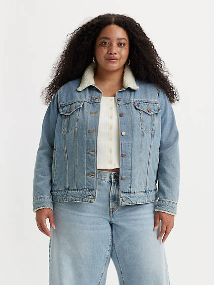 Levi's Original Sherpa Trucker Jacket (Plus Size) - Women's 1X | Levi's US