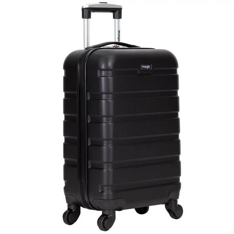 Wrangler 20” Carry-On Rolling Hardside Spinner Luggage Black | Walmart (US)