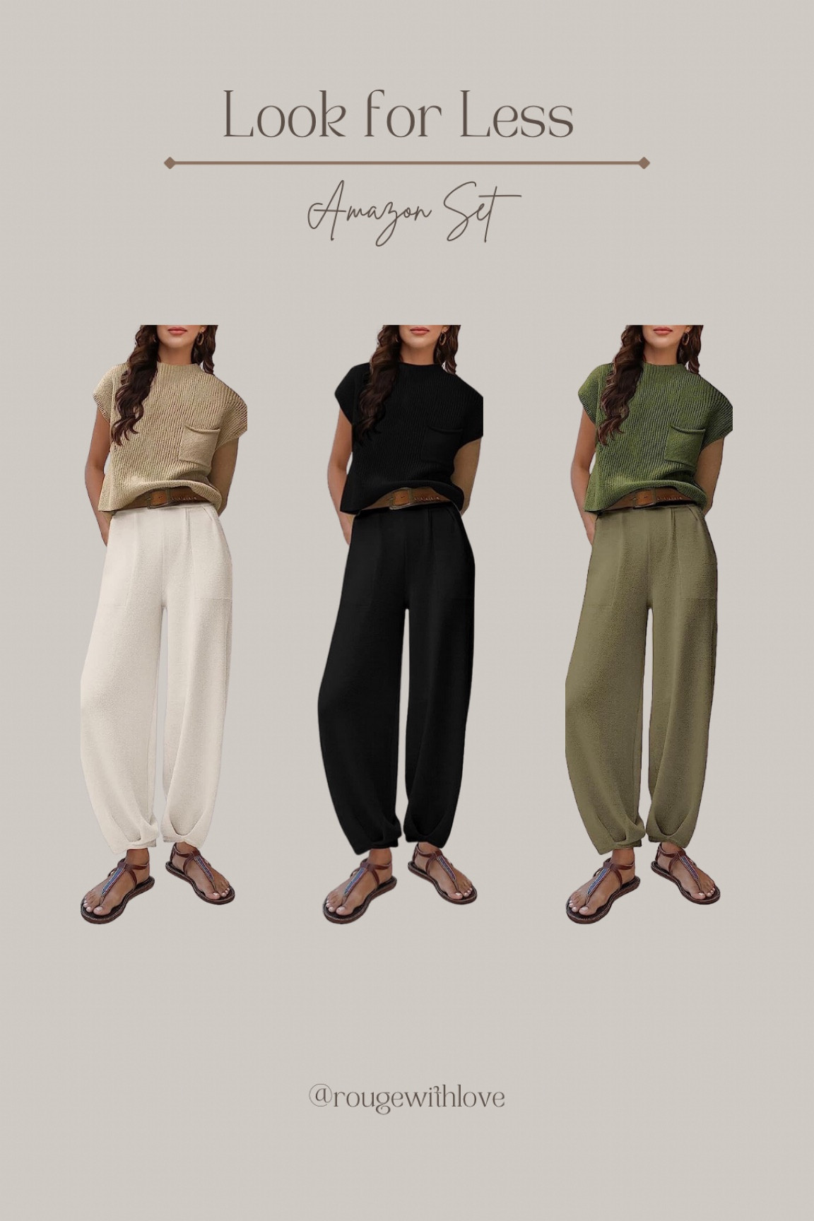 Look for less
Free people
Amazon finds
Free people look for less
Sweater set
2 piece set 


#LTKunder50 #LTKsalealert #LTKSeasonal