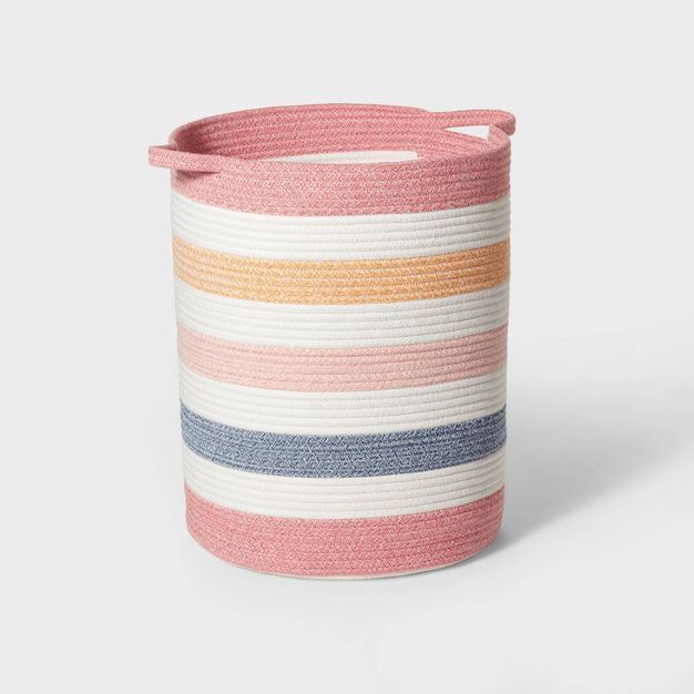 Multi Stripe Coiled Rope Storage Bin - Pillowfort™ | Target