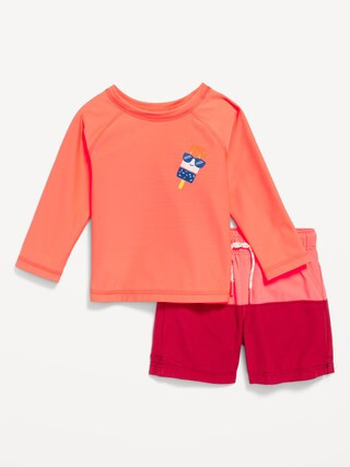 Rashguard Swim Top & Trunks Set for Baby | Old Navy (US)