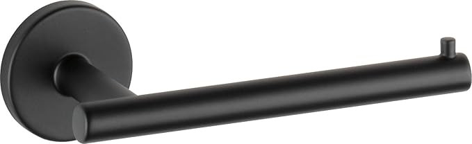 Delta Faucet 75950-BL Trinsic Toilet Paper Holder, 3.31 x 6.97 x 1.1 Inches, Matte Black | Amazon (US)