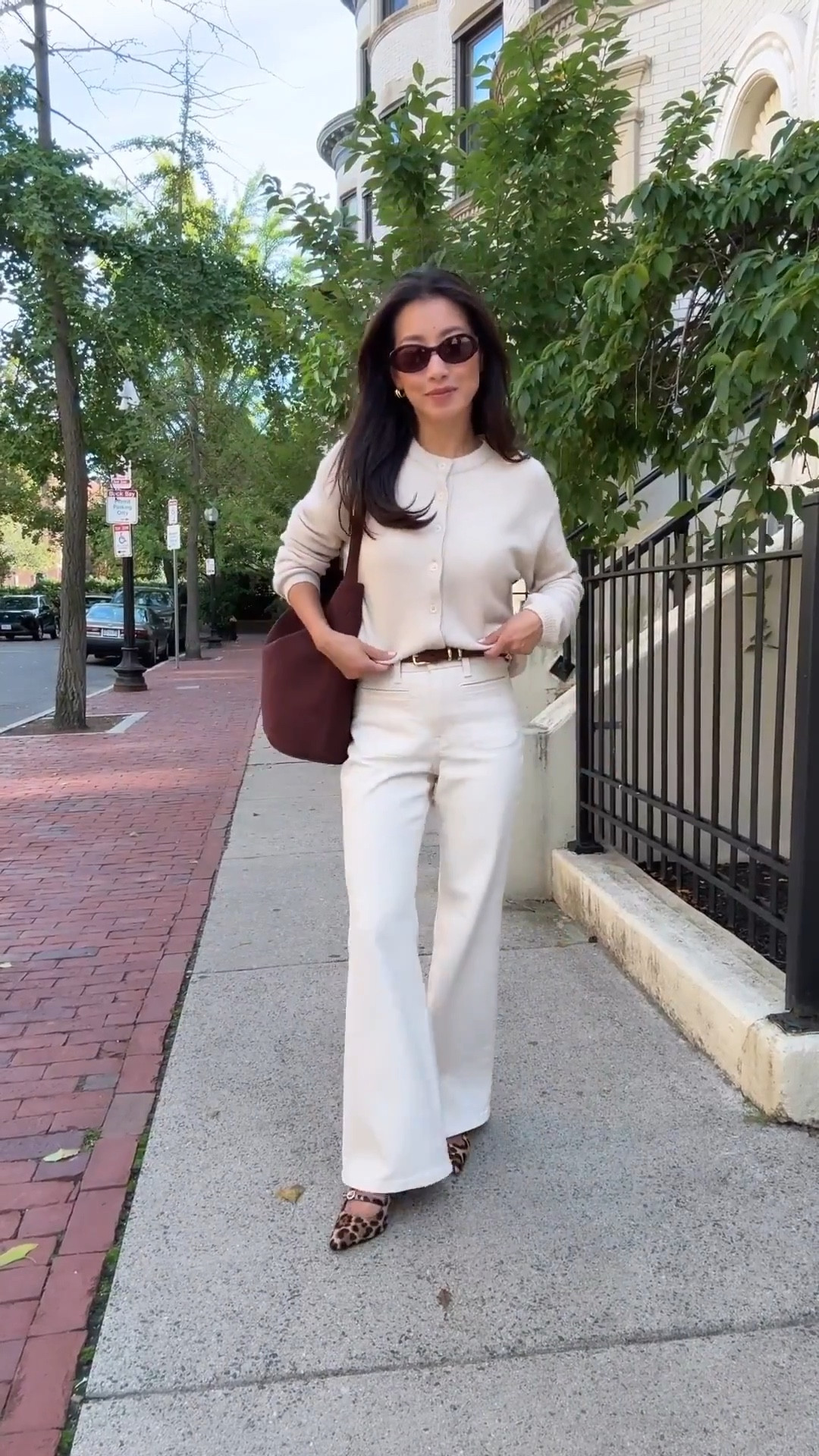 Flattering jeans on sale in several colors! Linked two other styles I own and love.

• J. Crew high rise flare jean 24 petite love that these are a subtle flare and not too long to wear with a low heels. Size 24p has a 28” inseam.  Jcrew bottoms waist runs bigger fyi 

• bubble hem wool blend cardigan xxs

• Berkeley suede bucket bag

• suede belt xs

• old J. Crew Colette heels - linked similar

Fall neutrals work wear, smart casual denim outfit, petite friendly jeans

#LTKWorkwear #LTKSeasonal #LTKPetite