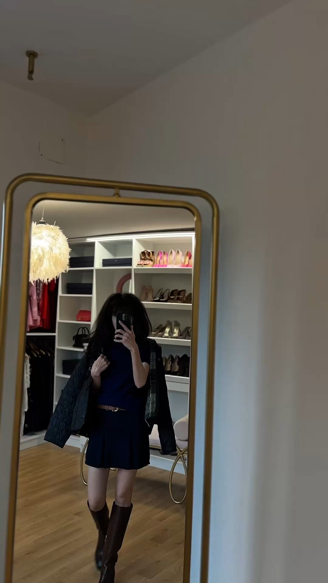 autumn 2025 fashion trends, fall fashion 2025 women, fall 2025, autumn outfits, fall outfits women, preppy fall outfits, New England style, New England aesthetic, riding boots, brown boots, brown knee high boots, brown riding boots, mini knit skirt, mini navy skirt, mini skirt, black filed jacket, black quilted jacket, black barn jacket, Barbour jacket, brown belt, brown leather belt, navy sweater

#LTKSeasonal #LTKShoeCrush #LTKFindsUnder50