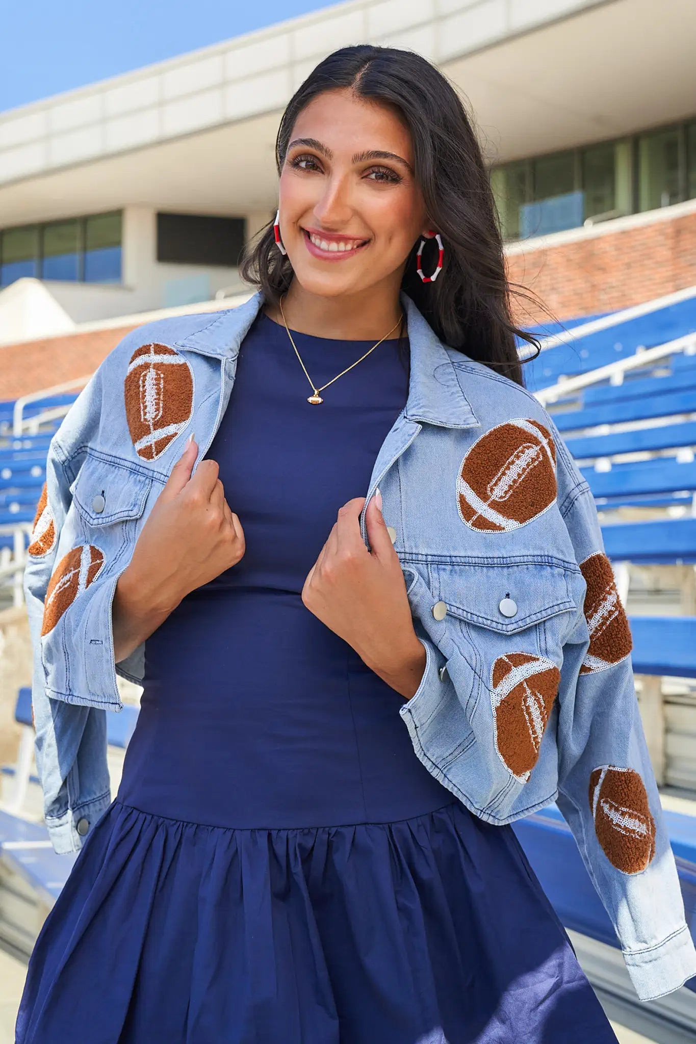 Football Denim Jacket | Avara