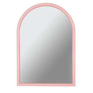 StyleWell Kids Medium Arched Wood Framed Cherry Blossom Pink Mirror (19 in. W x 27 in. H) H5-MH-8... | The Home Depot