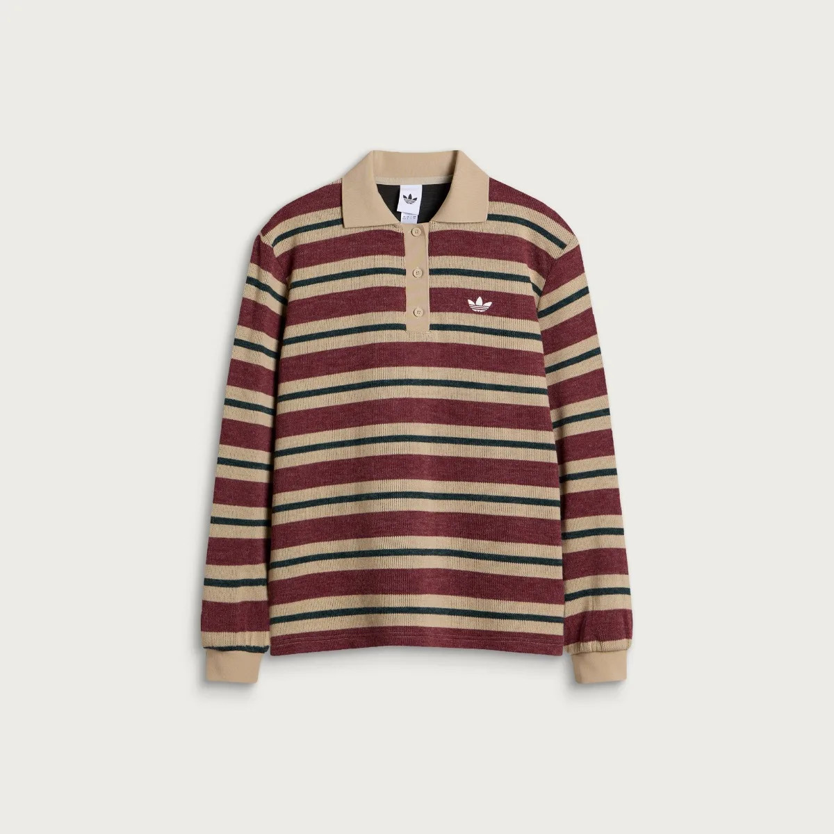 adidas Striped Polo Knit Jumper | END. Clothing