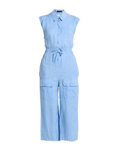 Actualee Woman Jumpsuit Sky blue Size 4 Linen | YOOX (US)