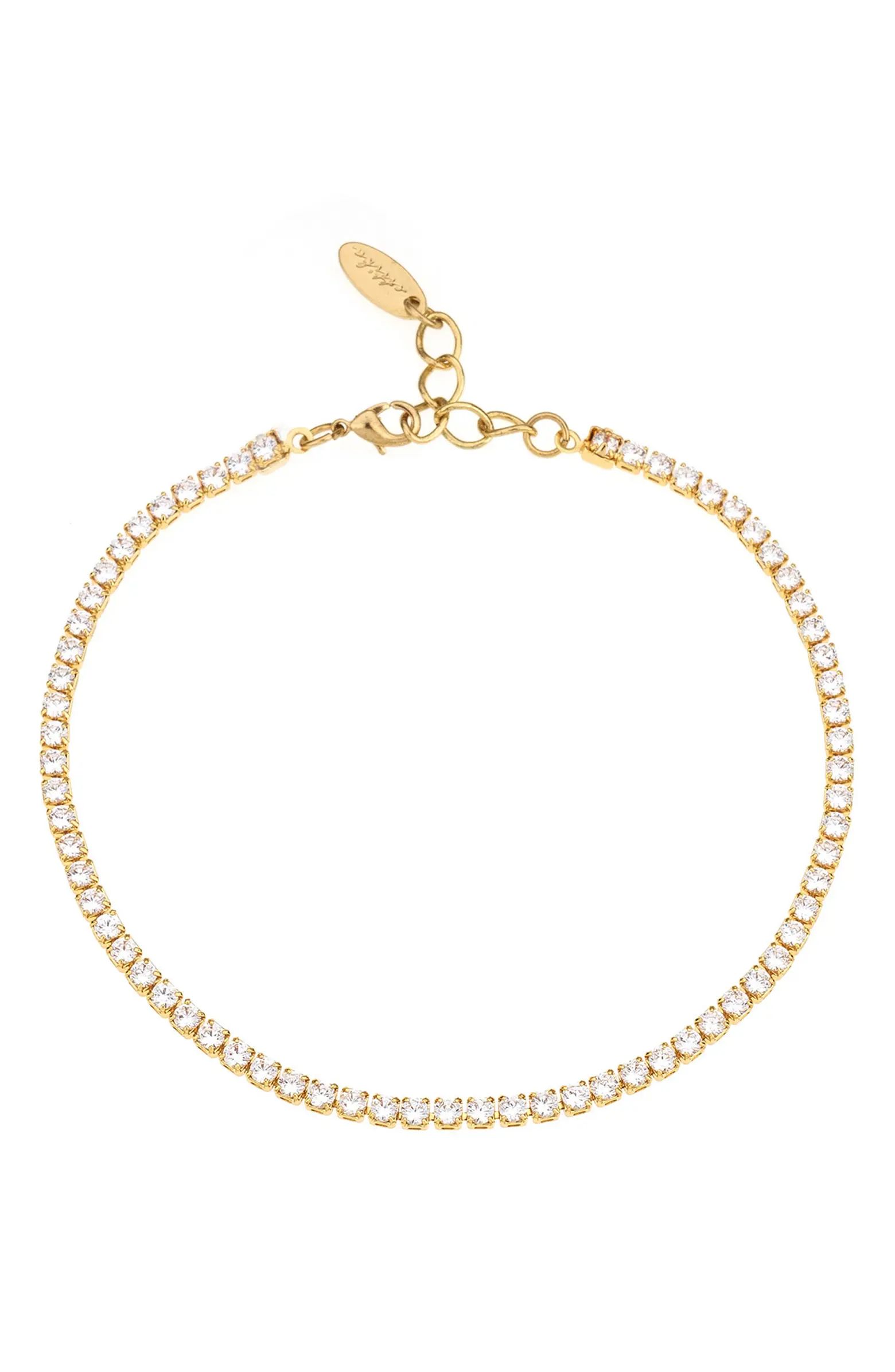 Thin Cubic Zirconia Anklet | Nordstrom