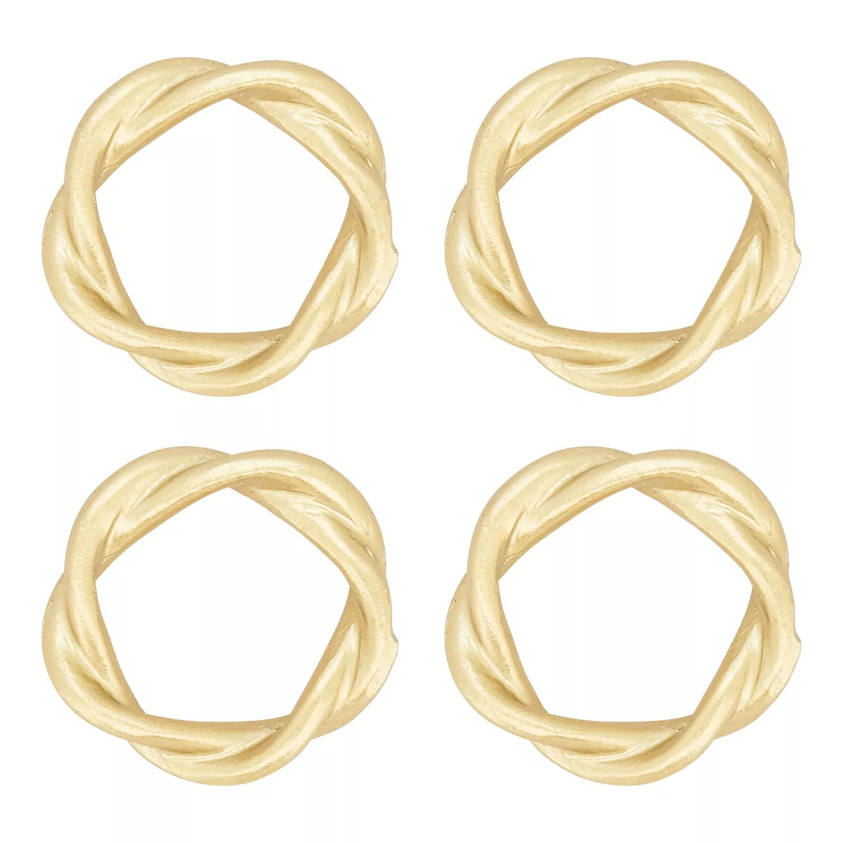 Saro Lifestyle Twisted Resin Napkin Ring (Set of 4) | Target