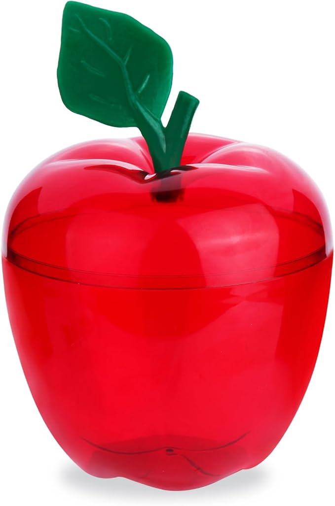 Large Red Apple Container Jar,Apple Shaped Candy Jar Back To School Teacher Appreciation Gift,Fun... | Amazon (US)