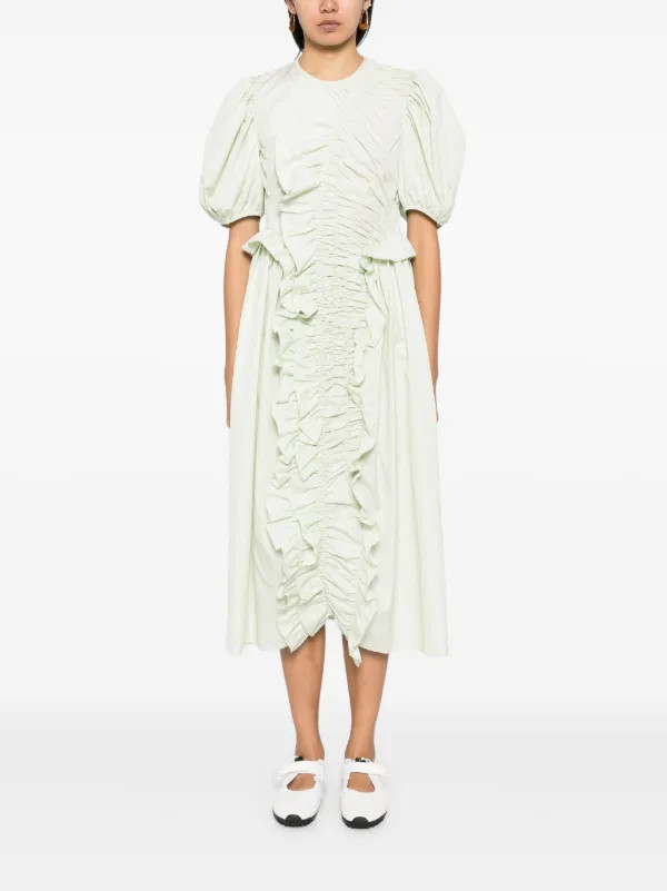 Cecilie Bahnsen Oriella Dress | Green | FARFETCH | Farfetch Global