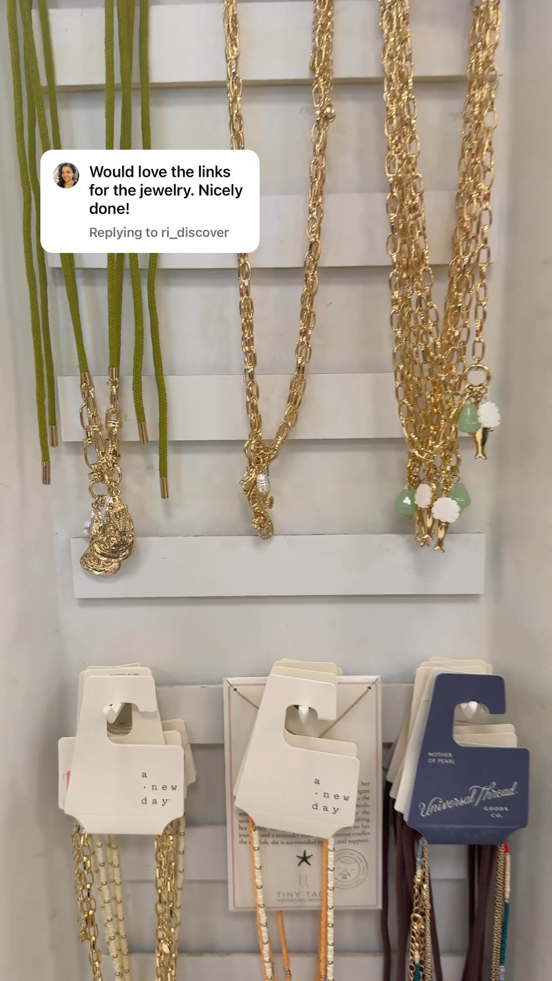 Chunky charm necklaces are trending—HARD. And yes, the one you asked about is from Target! 🙌🏼

These bold pieces from A New Day and Universal Thread are giving that high-end look without the high-end price. Perfect for layering, statement looks, or adding instant polish to a basic outfit. 👏

💡 Style Tip: If you’re midsize or petite, statement necklaces actually elongate your frame and draw the eye up—making you look taller and more put together without trying too hard.

#LTKPetite #LTKStyleTip #LTKMidsize