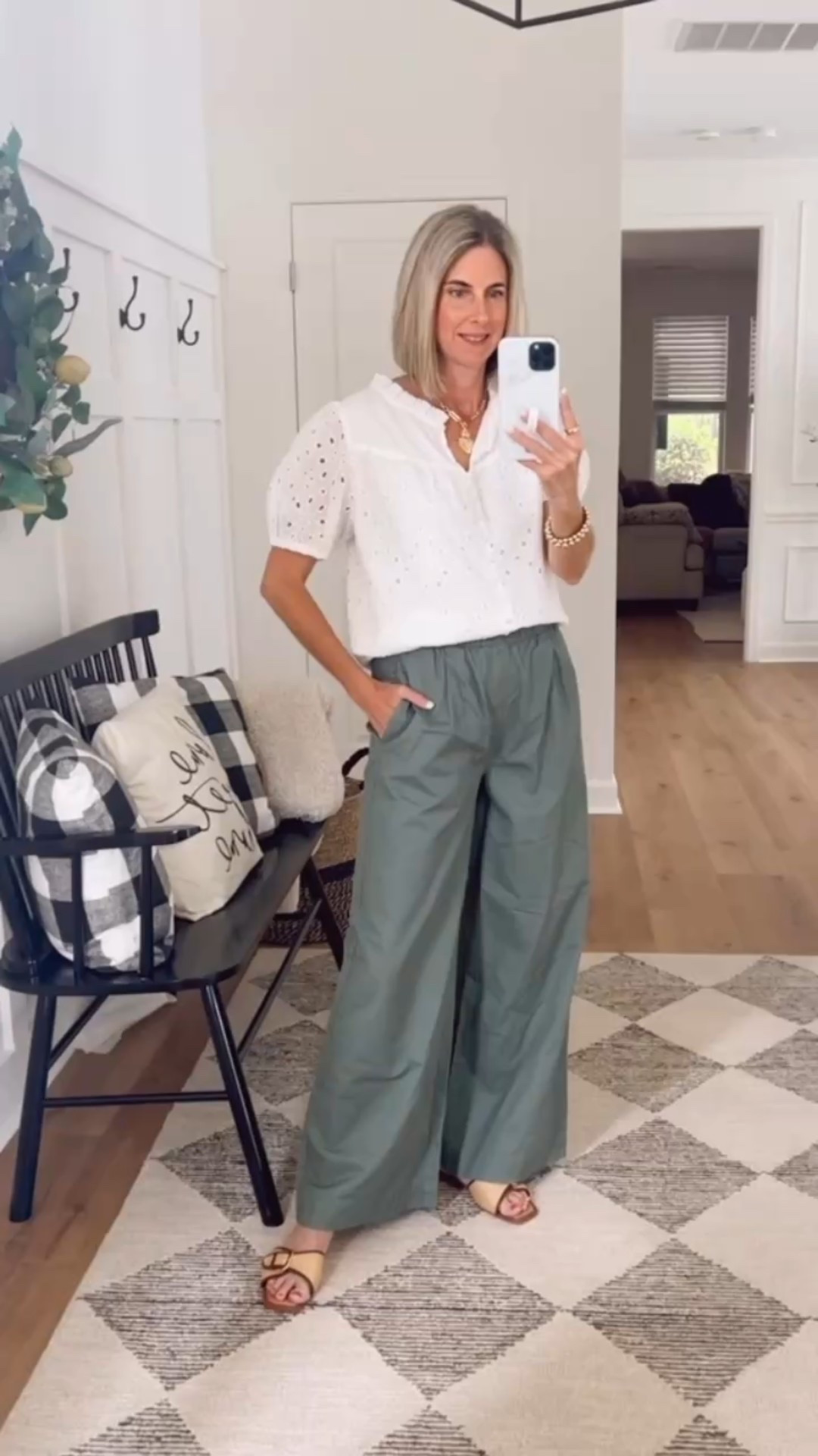 These pull on pants are SO comfortable! I love the wide leg palazzo style! Pair great with sneakers or sandals. Perfect for travel! Wearing an xs. Amazon eyelet top is so cute for spring! Wearing a small

#loveloft #loft #springstyle #amazonfashion #amazonspring #ltkworkwear work wear #ltkfindsunder50 Loft spring finds

Spring outfit ideas 
Spring pants 
Palazzo pants


#LTKSeasonal #LTKOver40 #LTKSaleAlert