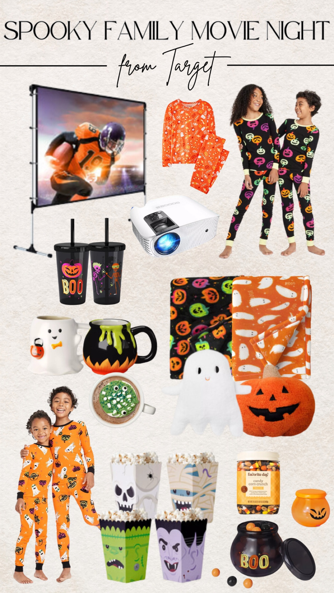 Host a spooky movie night for your kids with Halloween finds from Target 🎯 They have everything from seasonal snacks to Halloween items for the home and even matching family pajamas to make the night extra cozy with your boos 👻 

#LTKKids #LTKFamily #LTKSeasonal