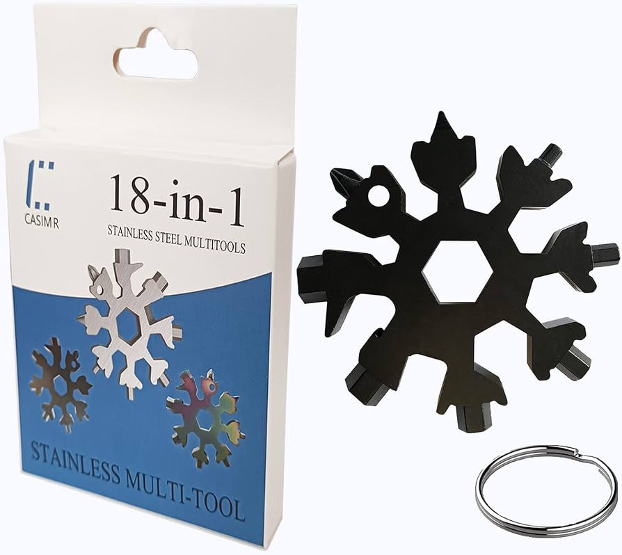 CASIMR Snowflake Multi Tool, Unique Stocking Stuffers for Women Men Kids Adults Teens, Mens Chris... | Amazon (US)
