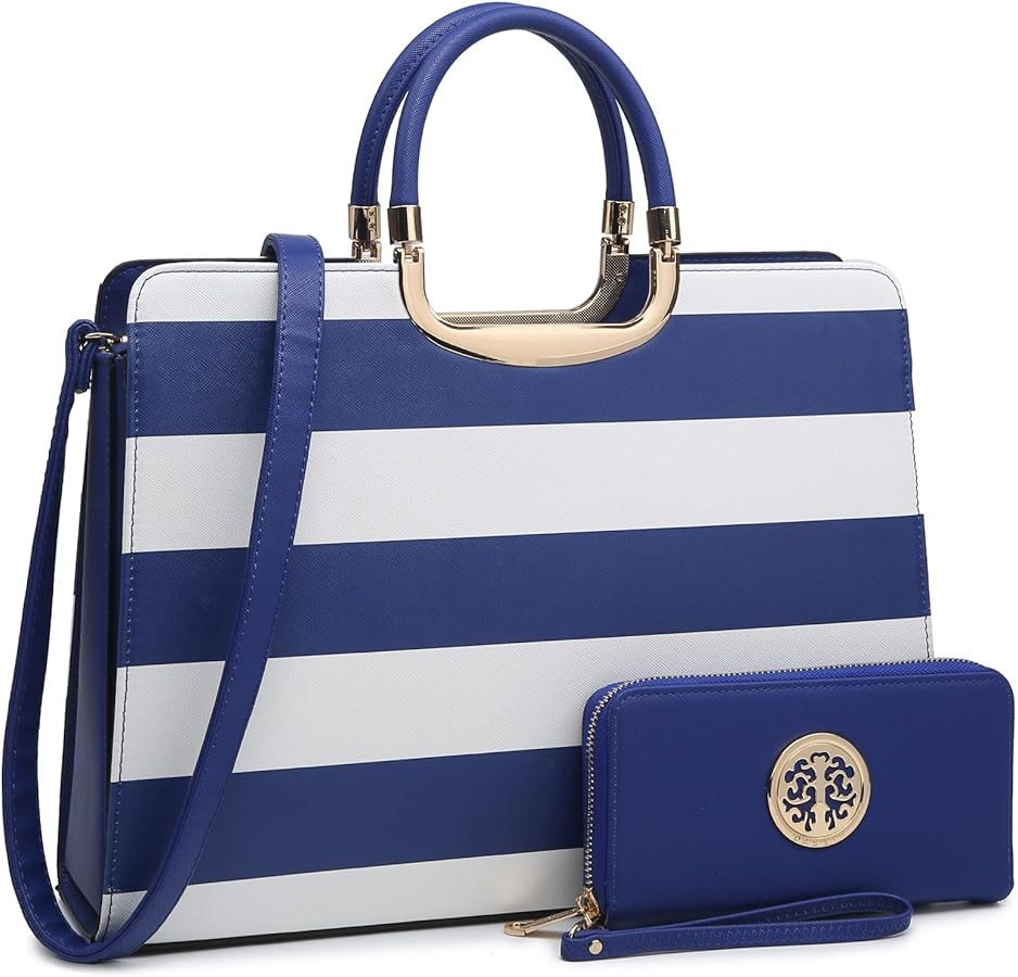 Womens Handbag Top Handle Shoulder Bag Tote Satchel Purse Work Bag with Matching Wallet | Amazon (US)