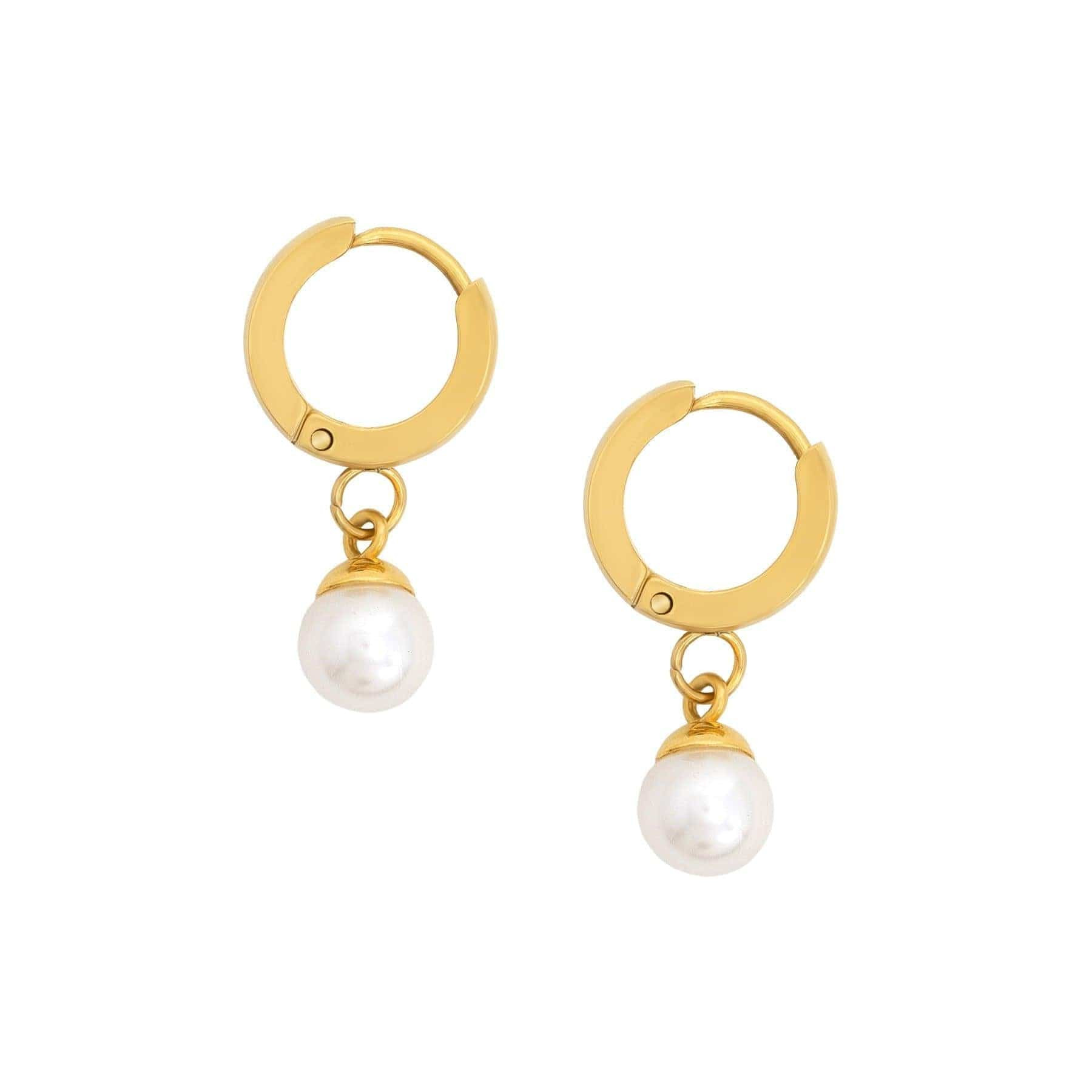 Honolulu Pearl Hoop Earrings | Bohomoon UK