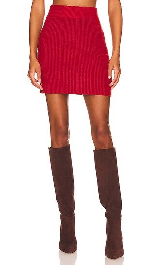 Ami Sweater Skirt in Spice | Revolve Clothing (Global)