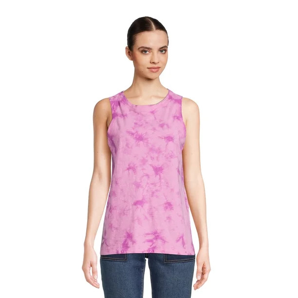 Time and Tru Women's Tie Dye Tank Top | Walmart (US)
