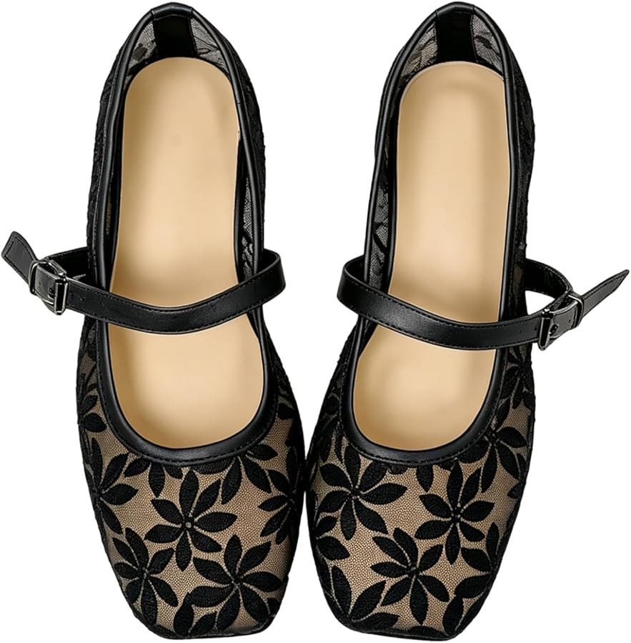 Milumia Summer Leopard Mesh Ballet Flats for Women Comfortable Dressy Work | Amazon (US)