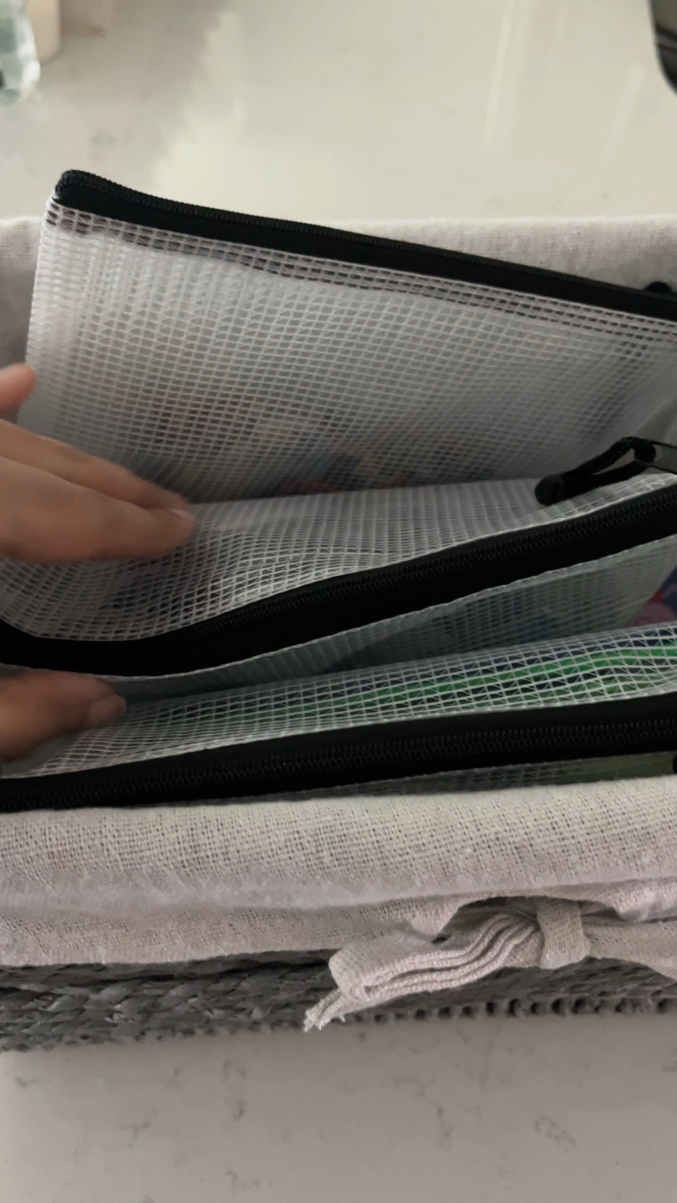 Multisize mesh zipper pouches!! 

 #LTKHome #LTKKids