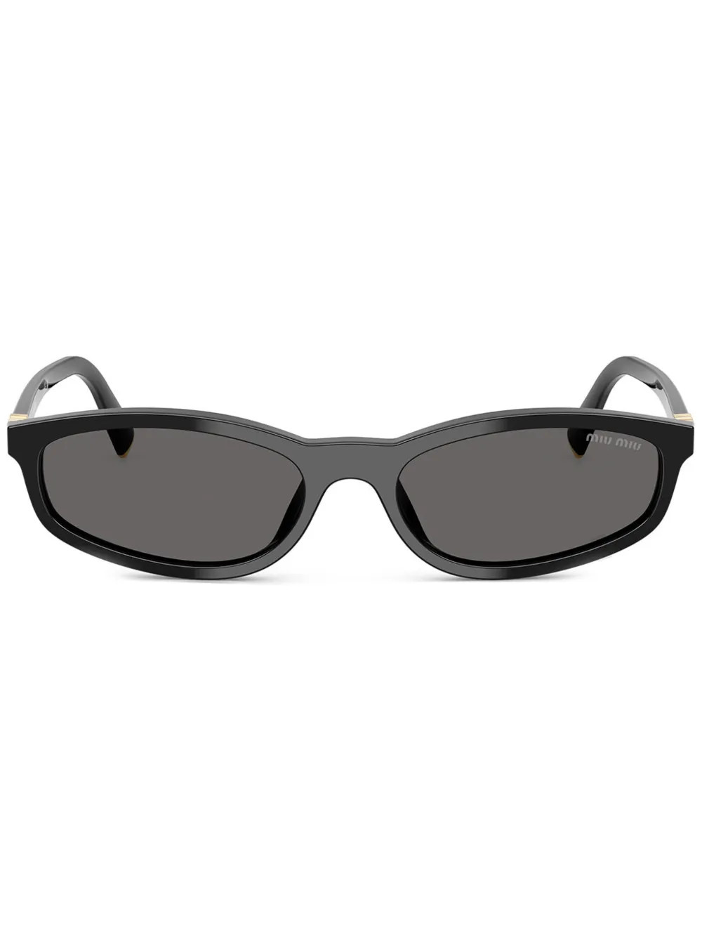 Miu Miu Eyewear oval-frame Sunglasses | Black | FARFETCH UK | Farfetch Global