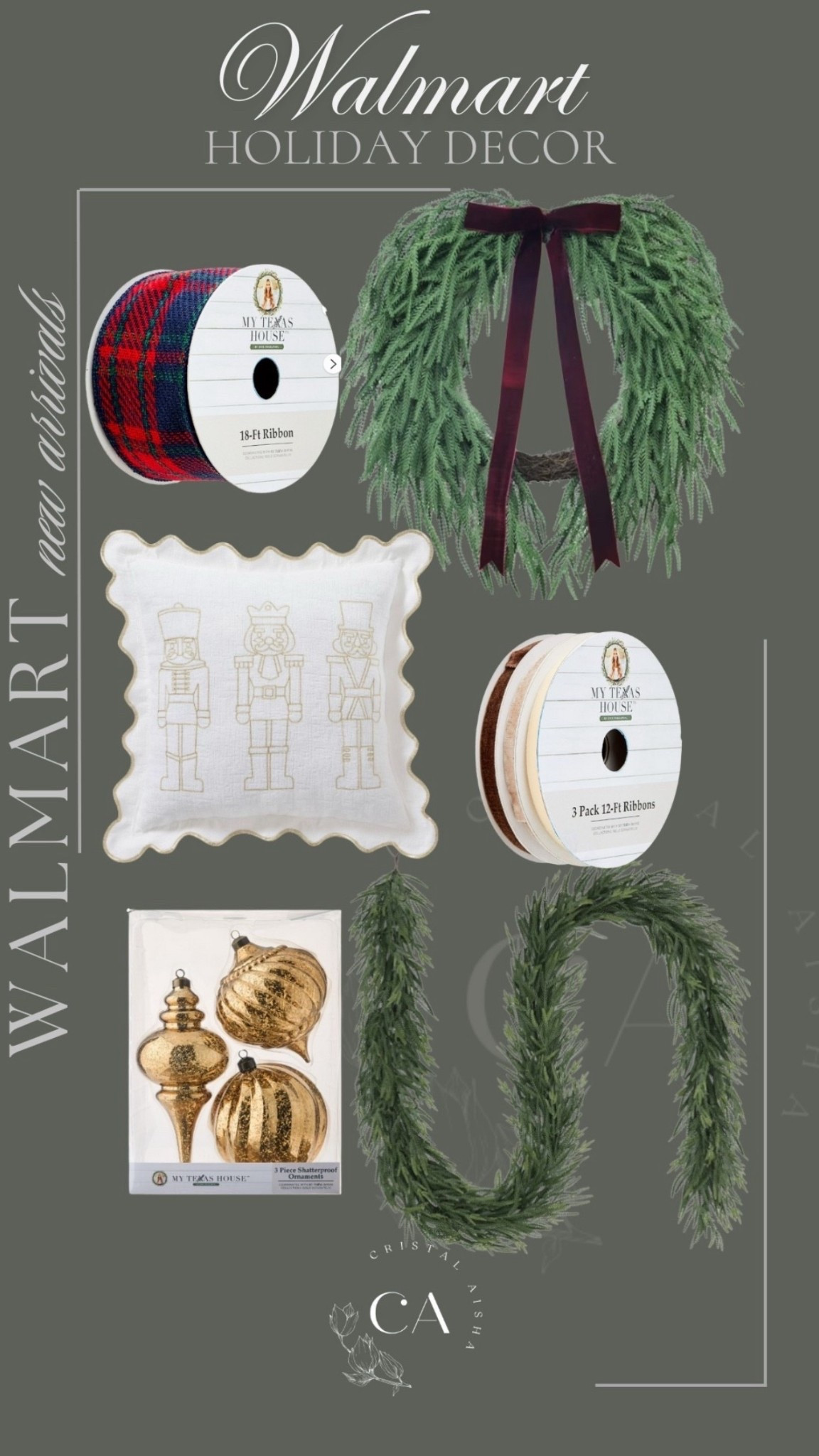 Walmart holiday decor finds! 

 #ltkseasonal #ltkfindsunder50 #ltkfindsunder100

