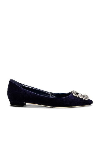 Hangisi Velvet Flat | FWRD 