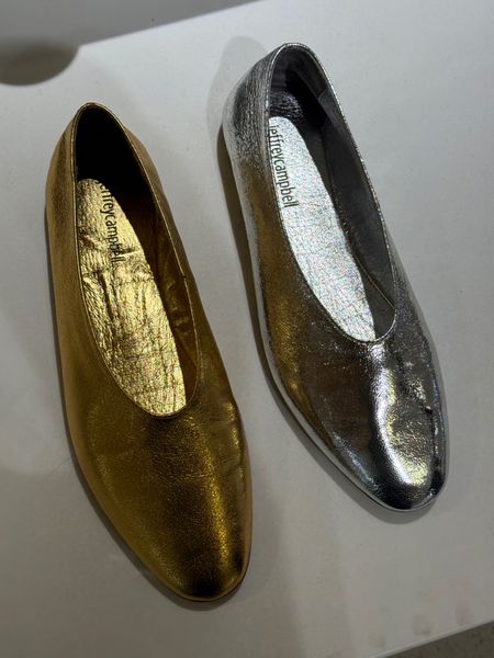 Gold Jeffrey Campbell flats — go up a half size! 

#LTKshoecrush #LTKwedding #LTKworkwear