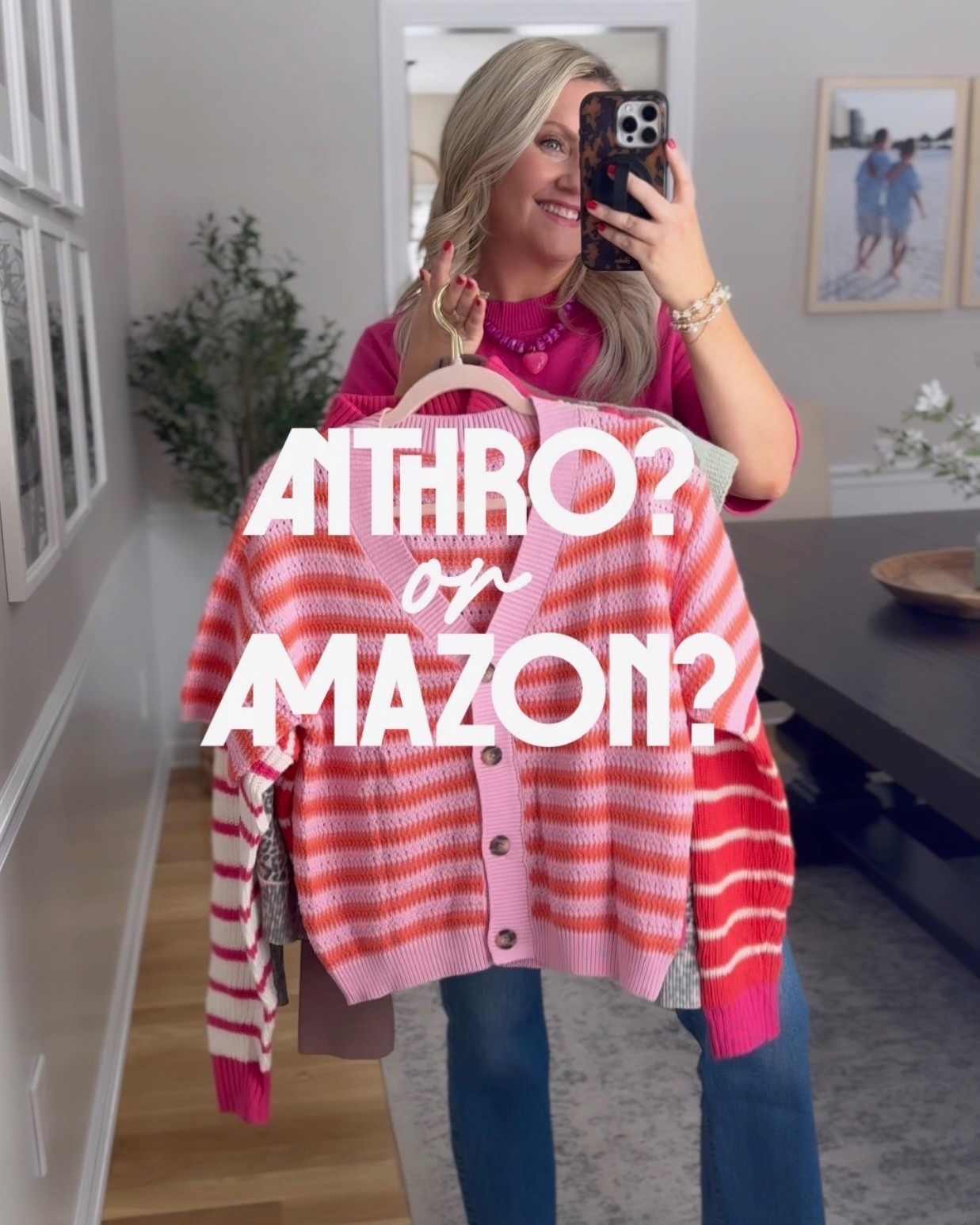 Fun and colorful spring sweaters to wear with jeans. These all look much more expensive! But, they are all from Amazon! I’m in size small in all sweaters. 

#LTKValentine #LTKSeasonal #LTKOver40