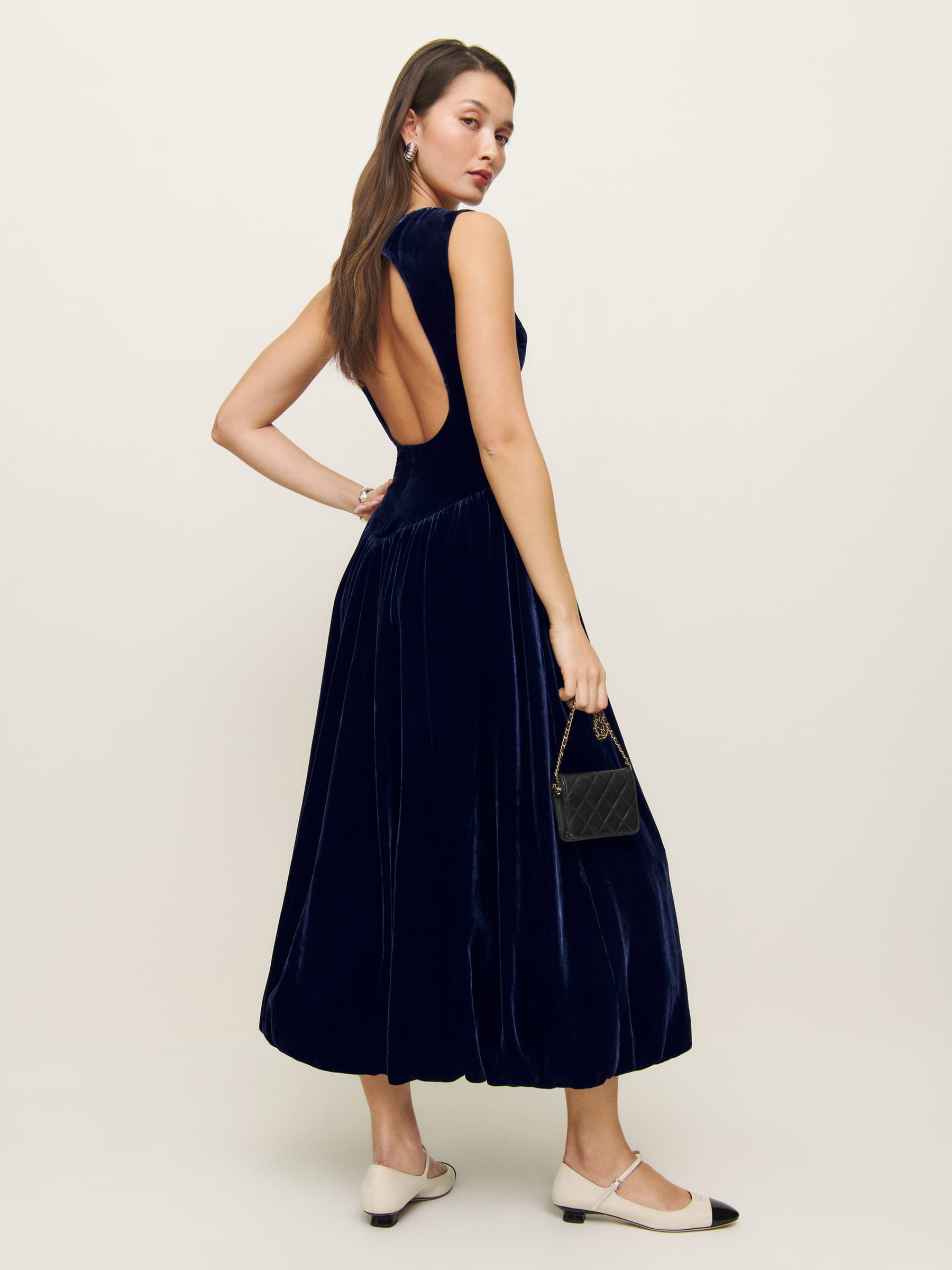 Elvira Velvet Dress | Reformation (Global)