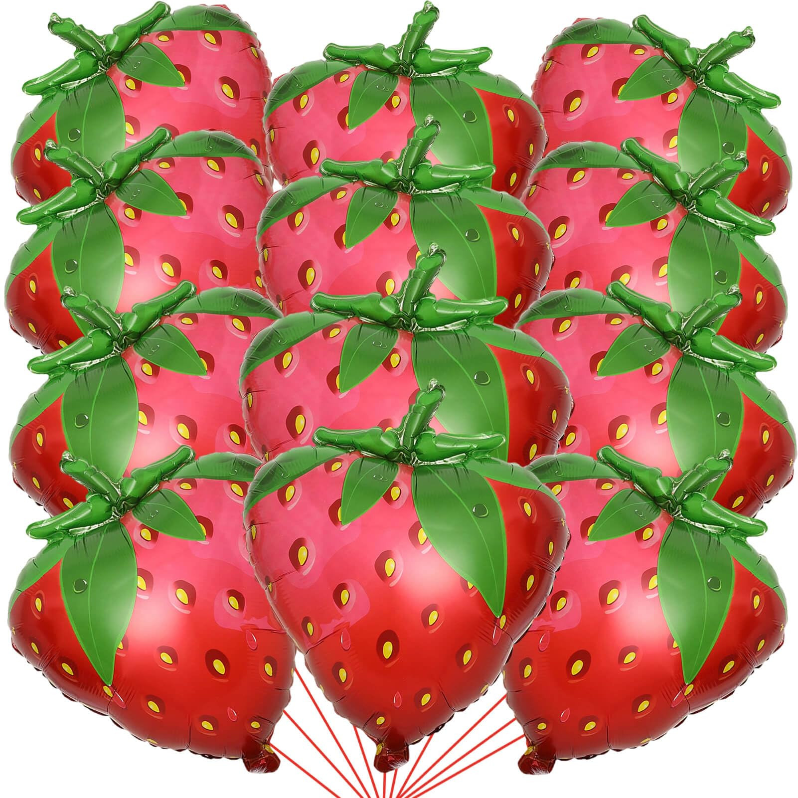 12 Pack Gaint Strawberry Balloons 23 Inch Cute Strawberry Balloons for Cute Berry First Birthday ... | Amazon (US)