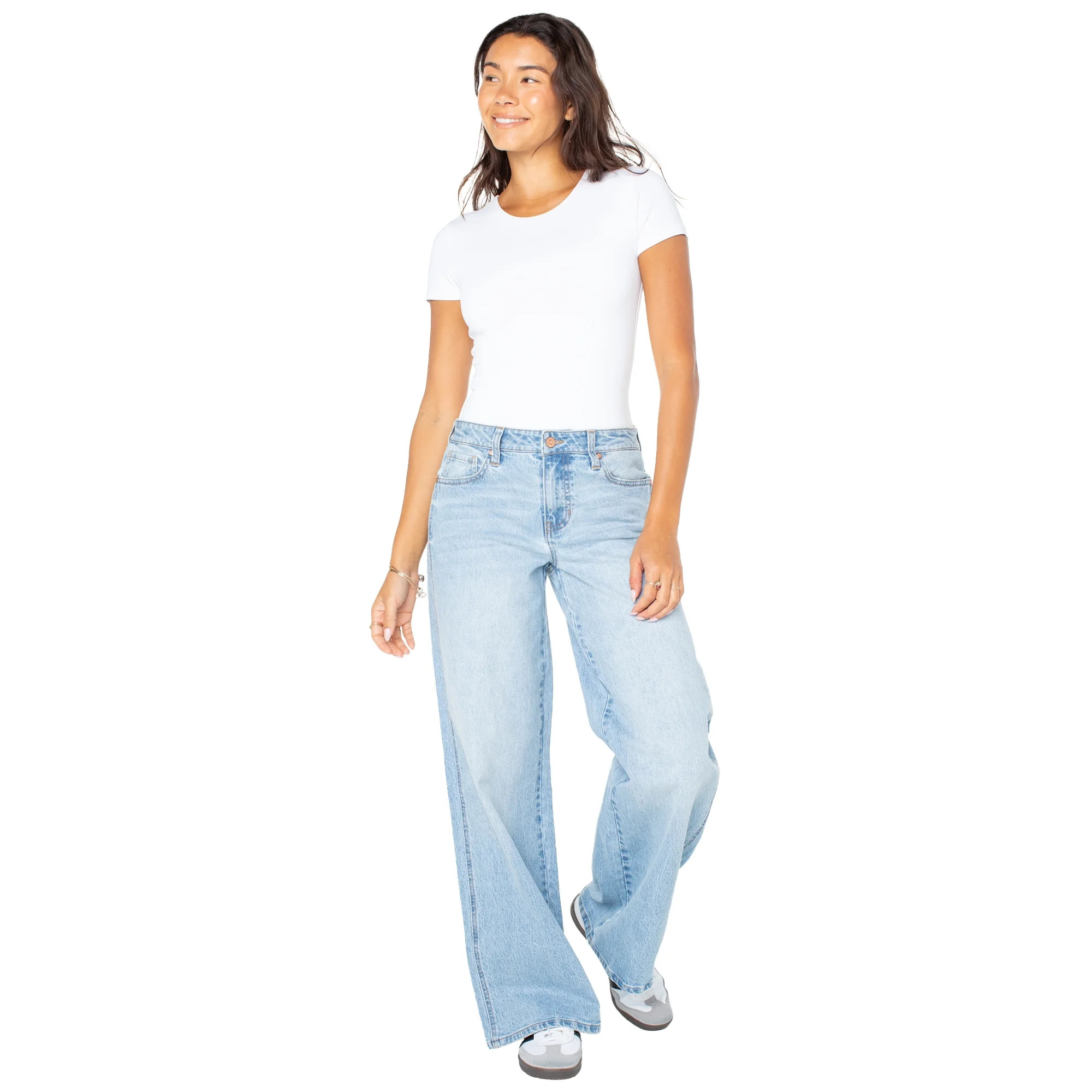 Celebrity Pink Juniors Baggy Wide Leg Jeans | Walmart (US)