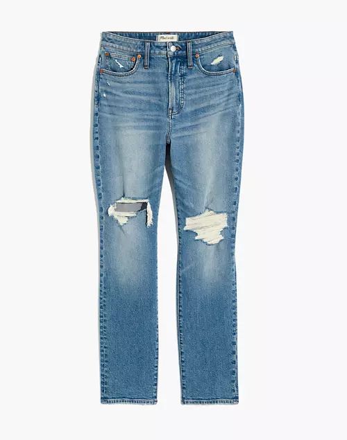 The Curvy Perfect Vintage Jean in Denman Wash: Ripped Edition | Madewell