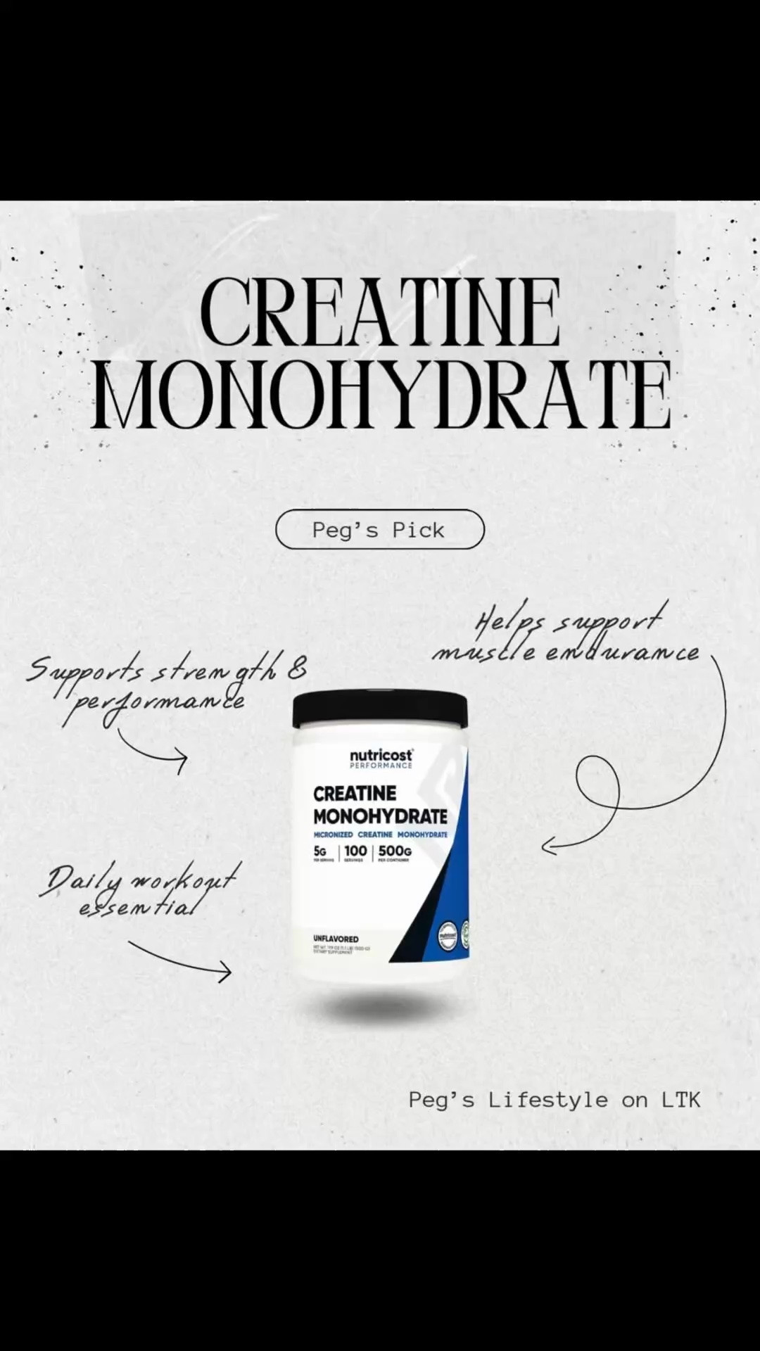 A fitness routine staple 💪✨

Creatine Monohydrate is such an easy addition to workouts for extra support with strength, endurance, and recovery 🤍

#LTKmorningroutine #LTKfitnessgoals
