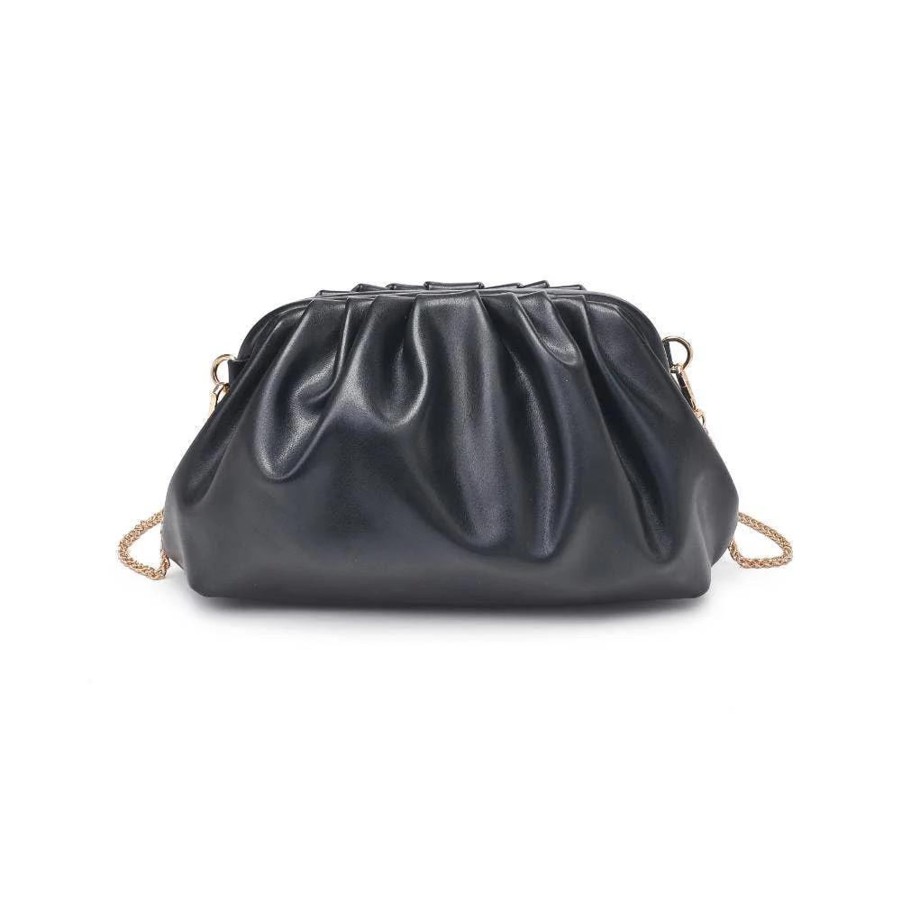 Carey Studded Clutch - Black | Triple Threads