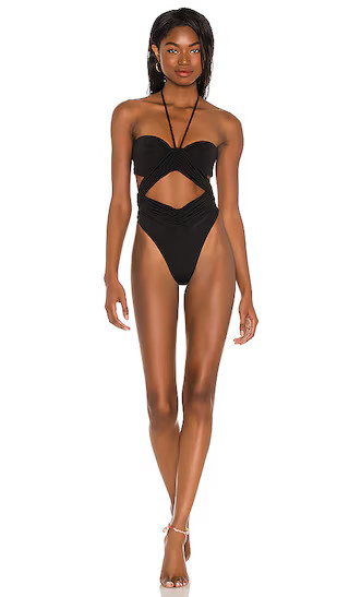 Phoenix One Piece Bikini in Black | Revolve Clothing (Global)