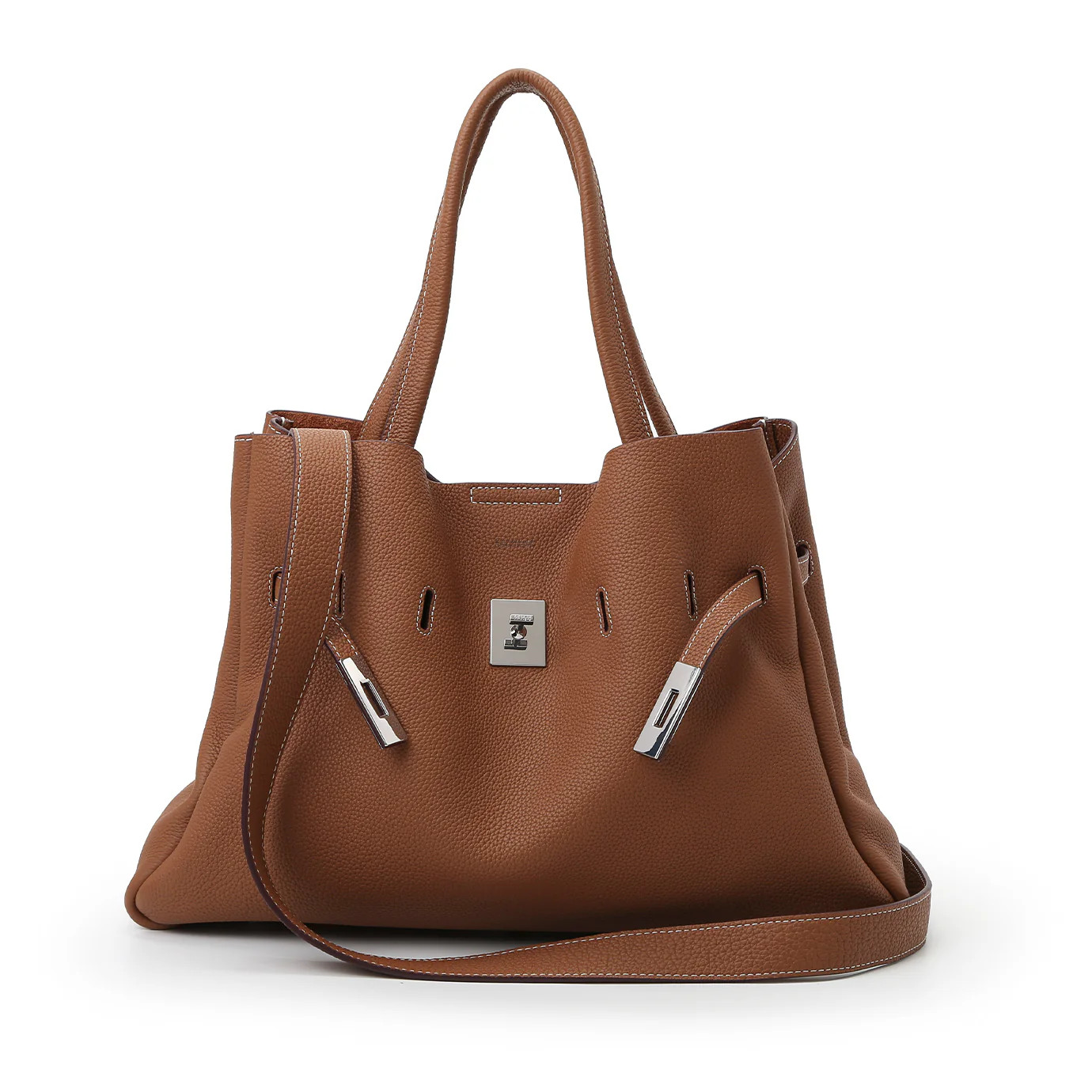 SAOIRSE Belt Soft Structural Shoulder Tote Large | RABEANCO