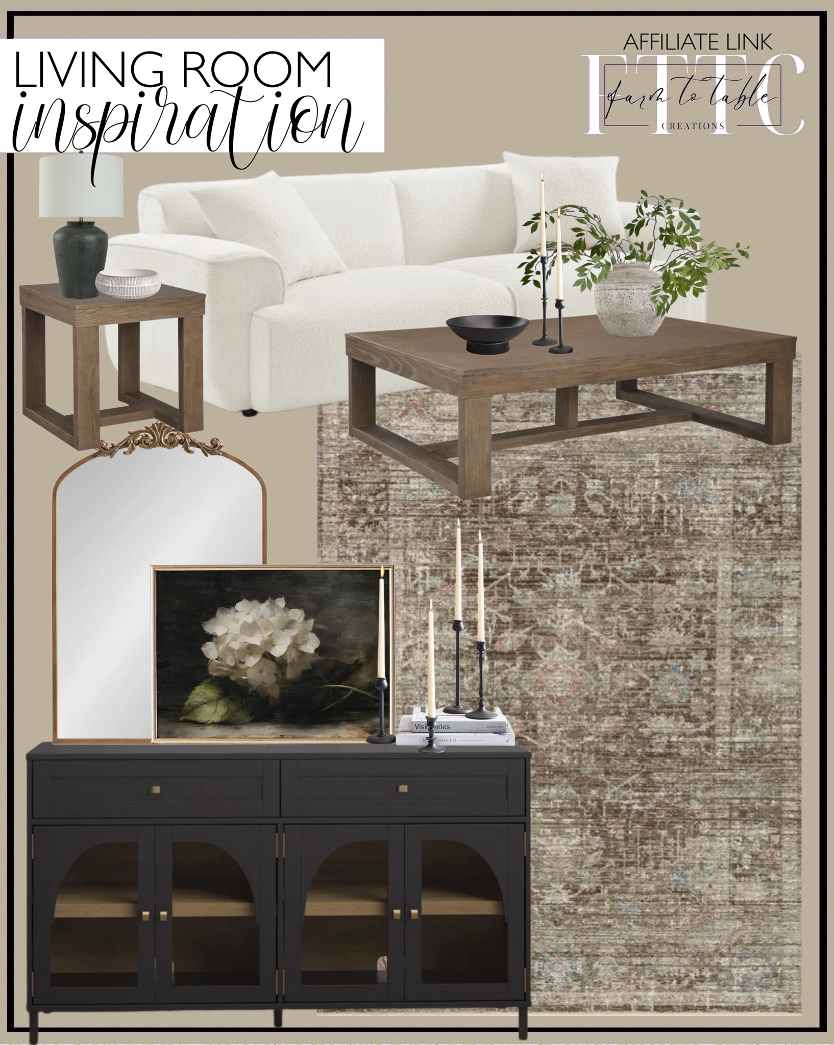Living Room Inspo. Follow @farmtotablecreations on Instagram for more inspiration.

Vick 56'' Sideboard. Minimore Modern Style Sofa 91" Round Arm Sofa. Magnolia Home By Joanna Gaines X Loloi Millie Charcoal / Dove Area Rug. Moody Hydrangea Oil Painting. Anglo Metal Flat Wall Mirror. Booker Taper Candleholders. Pottery Barn Finds. Esmont Coffee Table. Warman Frame End Table. Daveney Concrete Table Lamp. Domanico Stoneware Decorative Urns & Jars. Fairfax Ceramic Decorative Bowl 1. 31" Fake Wisteria Branches. Mable Stoneware Decorative Bowl 1. Living Room Decor. Living Room Inspo. Wayfair Weekend Clearance  



#LTKFindsUnder50 #LTKHome #LTKSaleAlert