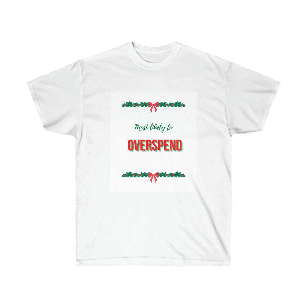 Most likely to overspend shirt: most likely to, matching Christmas pajamas family, family matchin... | Etsy (US)
