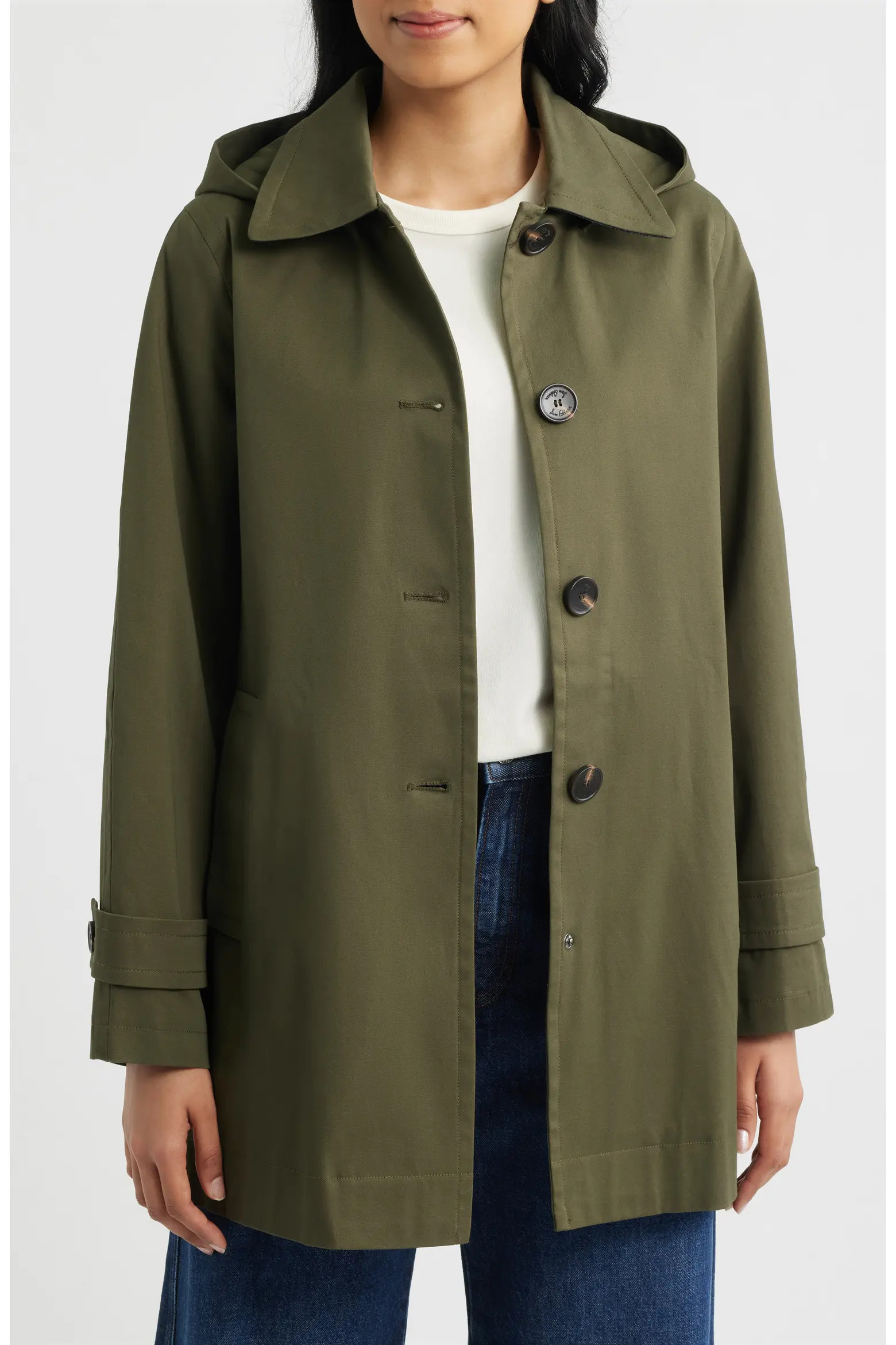 Sam Edelman Hooded Raincoat (Women) | Nordstrom | Nordstrom