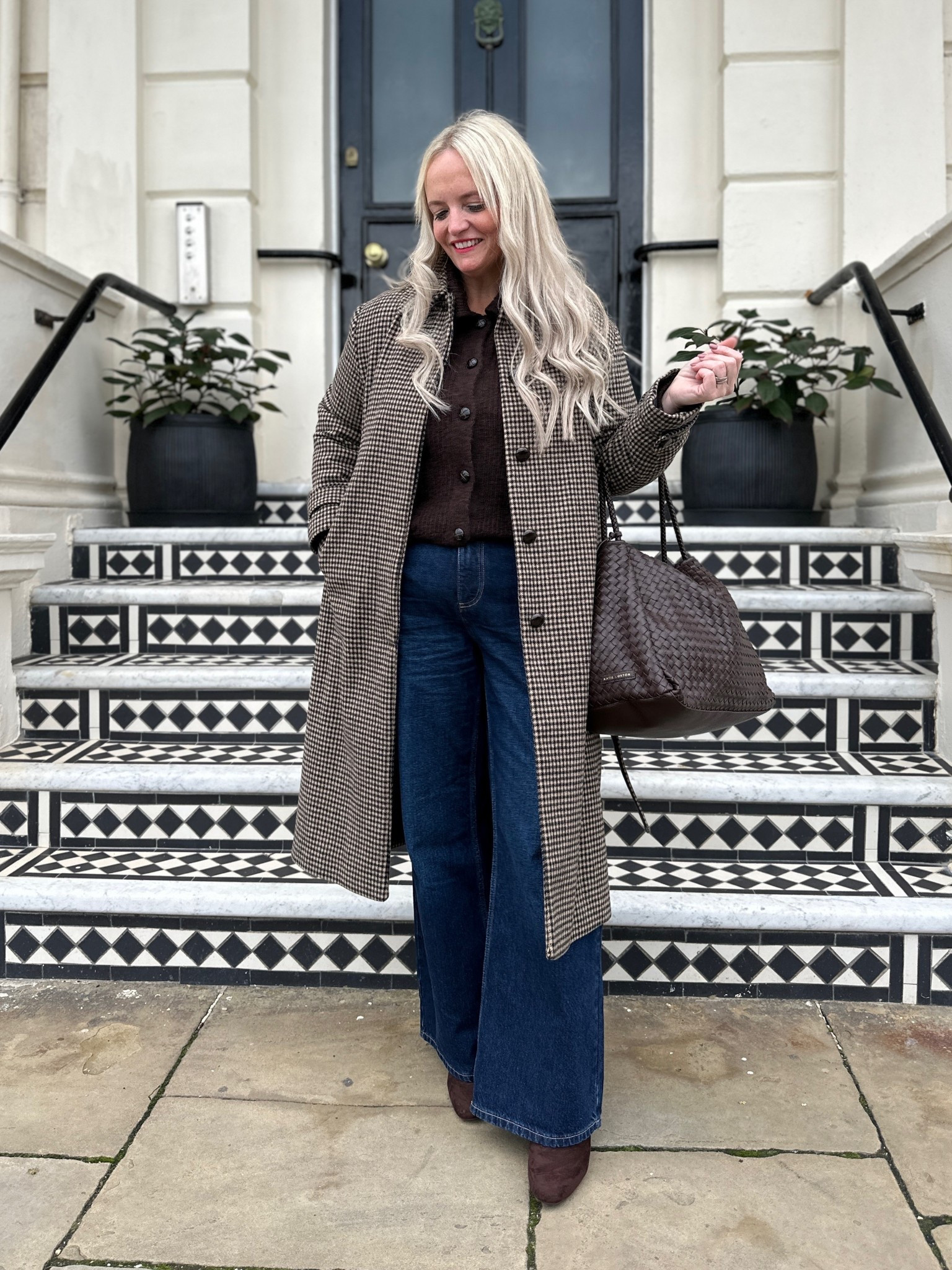 New Look have just unleashed even bigger Black Friday savings with now up to 50% off thousands of styles. From cosy knits to sparky partywear, it’s not too late to save on this season’s most wanted pieces. 

The whole outfit that I’m wearing here is @newlook: 

- Brown Checked Belted Longline Coat (which also comes in tall and petite). 
- Brown Ribbed Knit Collared Button Through Cardigan. 
- Dark Blue Adalae High Waisted Wide Leg Jeans. 
- Brown Faux Suede Knee High Boots 

I’m wearing a size 12 petite in the coat, 12 short (30 inches) in the jeans and a 12 in the cardigan. I’ll add all the links on my stories. 

#LTKautumn #LTKuk #LTKCyberWeek