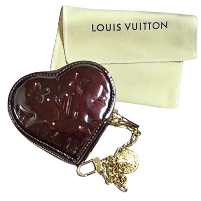 Louis Vuitton Vernis Porte Monnaie Coeur Heart Coin Case Wallet Purple Keychain | eBay US