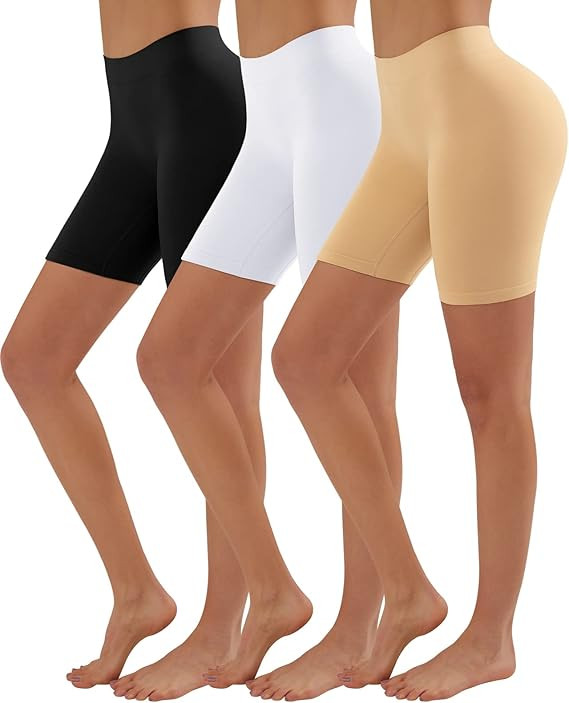 YADIFEN Slip Shorts for Under Dresses Women Seamless Anti Chafing Underwear Shaping Boyshort Smoo... | Amazon (US)