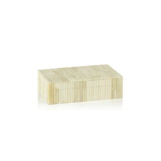 Drancy Ribbed Bone Inlay Decorative Box - - 33501177 | Bed Bath & Beyond