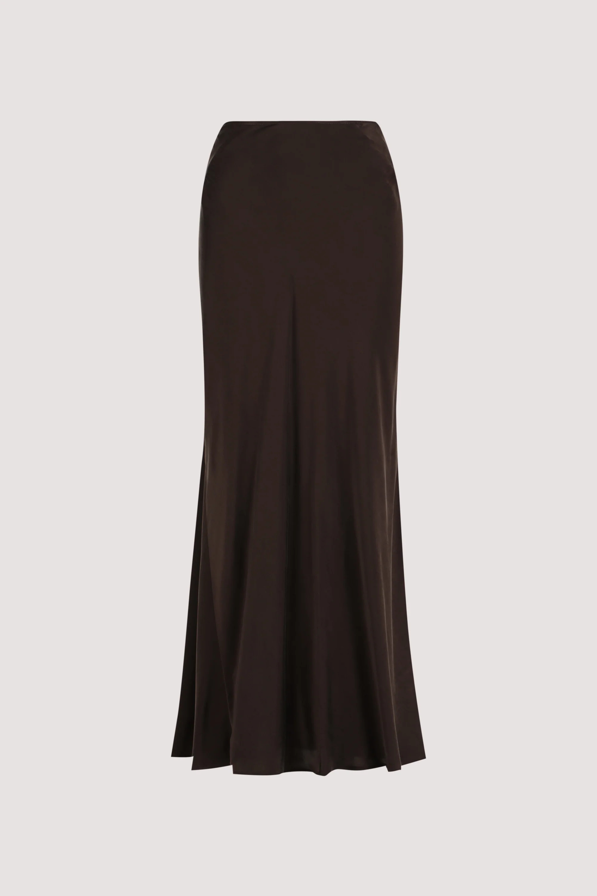 COLETTE BITTER CHOC SILK SKIRT | DISSH