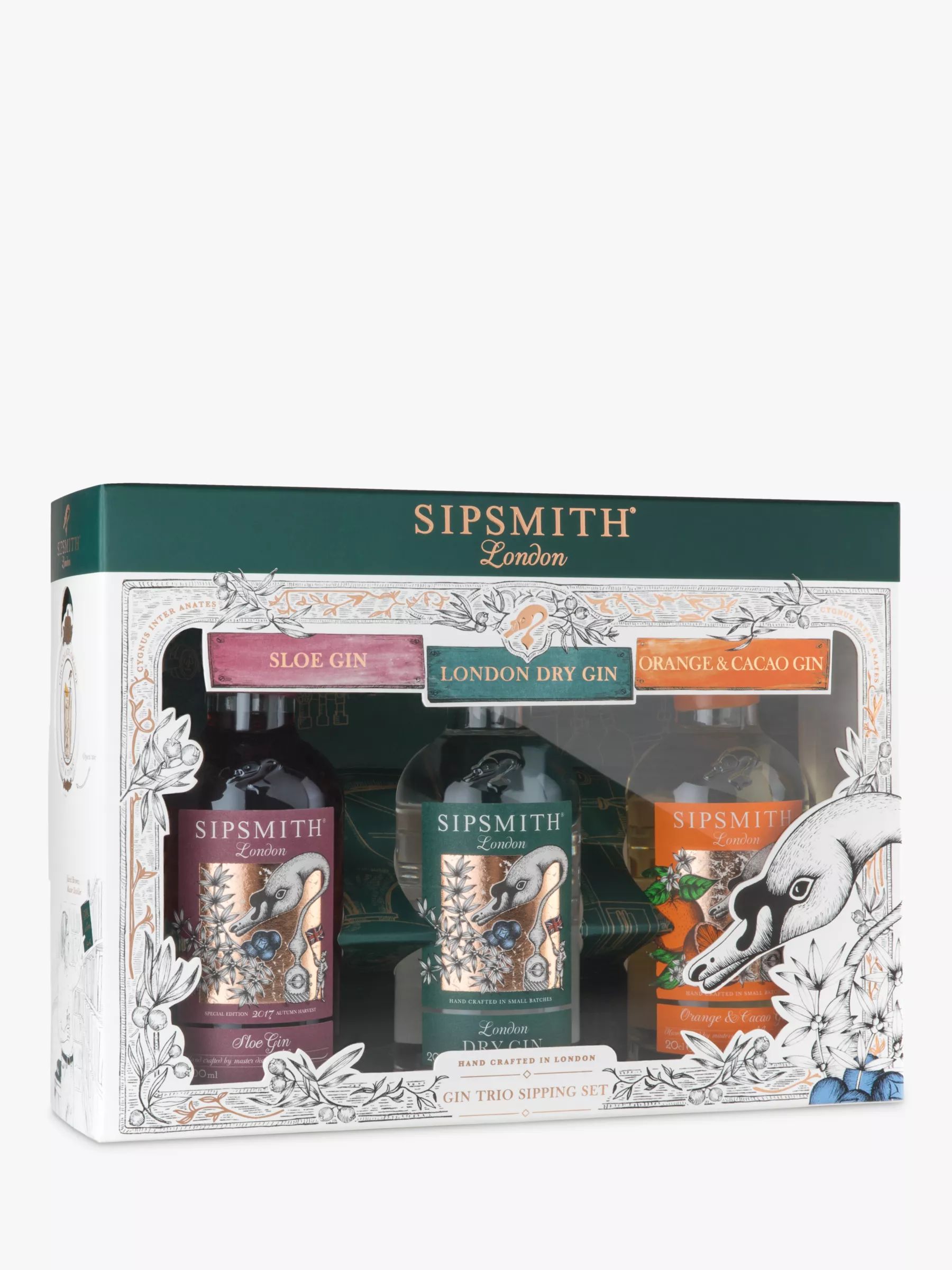 Sipsmith Gin Gift Set, 3x 20cl | John Lewis (UK)