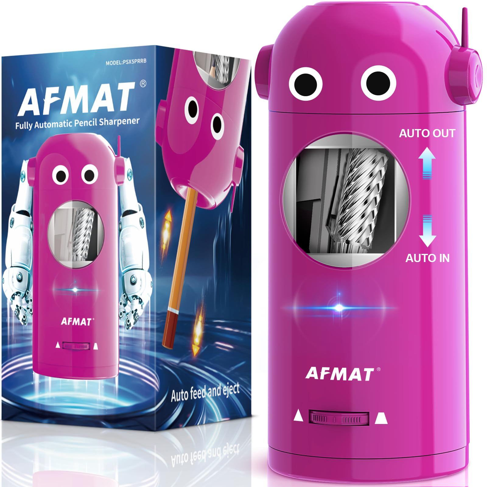AFMAT Electric Pencil Sharpener for Colored Pencils 7-11.5mm, Fully Automatic Robot Pencil Sharpe... | Amazon (US)