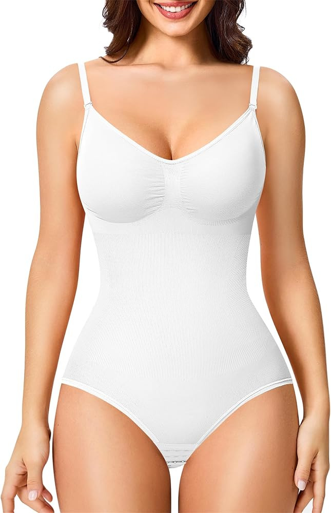 Bodysuit for Women Tummy Control Tank Top Sleeveless Body Suit | Amazon (US)